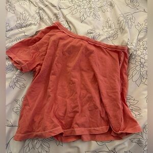 Coral pink free people top